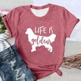 thumbnail image 3 of T-Shirts Tendance pour Femmes Col Rond Décontracté T-Shirts Graphiques Élégants pour l'Été pour Tous les Jours et Tenues, 3 of 4