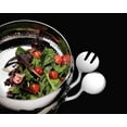 thumbnail image 2 of Sol Living Stainless Steel Italian Salad Server Set - Decorative Serving Utensils for Fruits, Veggies, Appetizers, Snacks - Buffets, Weddings, Restaurants & Parties - Curved, 13.3" L - 2 Piece, 2 of 2