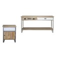 thumbnail image 1 of Progressive Furniture A825-69 Table de Chevet Extérieure, Naturel & Fer, 1 of 1