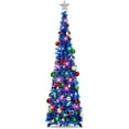 thumbnail image 1 of Fall Tree Home Decor Pop Up Tree with Lights & Timer & Modes Collapsible Tinsel Pencil Tree for Autumn Harvest Porch Thanksgiving Party Decorations Maple Leaves, 1 of 6