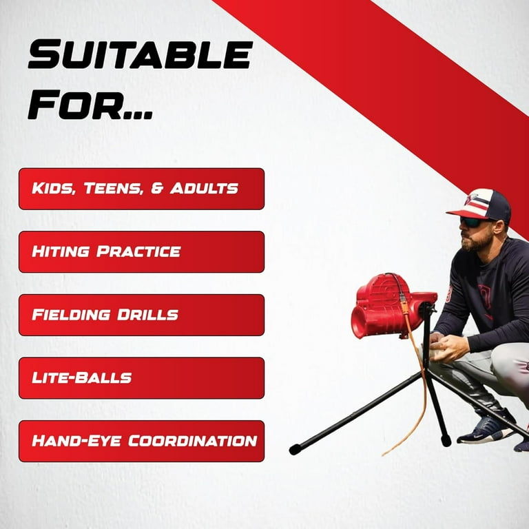 Heater Sports Power Alley Lite 360 Baseball Pitching Machine