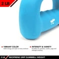 thumbnail image 6 of JFIT Neoprene D Grip Dumbbells - Single Weights 1LB-5LB - Premium Non-Slip, Hand Weights, Ergonomic Design, 6 of 6