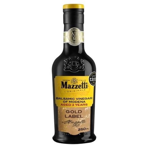 Mazzetti Aged Balsamic Vinegar Gold 4 leaf 250ml, British Import (Pack of 2)