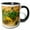 Black/White, variant on 3drose, Usa. Texas, Guadalupe Mountain Np, Prickly Pear Cactus., 11oz Mug