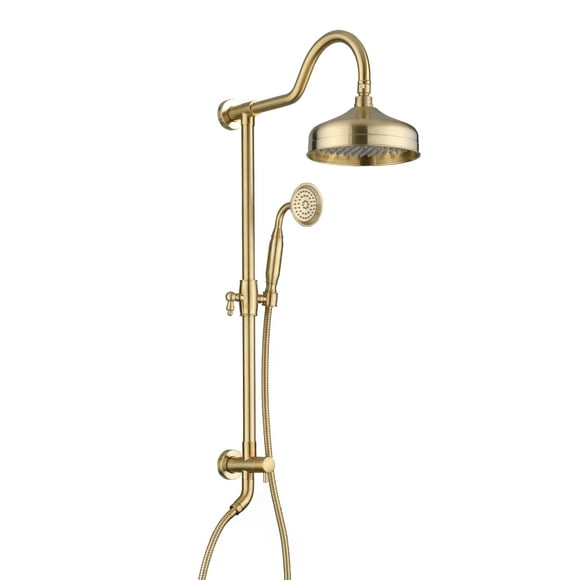 Shower Head with Handheld Shower System with 8” Rainfall Shower Head Dual Shower Combo