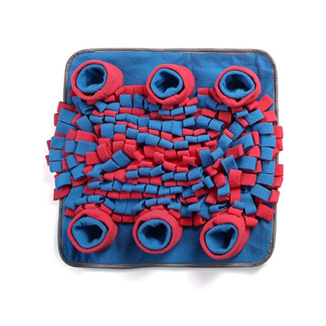 Greeniant Tapete de alimentación antiestrés para mascotas, reutilizable, lavable, interactivo, antideslizante, para sala de estar, mascotas, almohadilla Suministros para perros Azul Greeniant PT004195-02