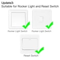 thumbnail image 4 of leyfeng Módulo de interruptor Wi-Fi de 2 bandas Interruptor de luz inteligente Wi-Fi Diseño oculto Control de voz Compatible con, 4 of 8