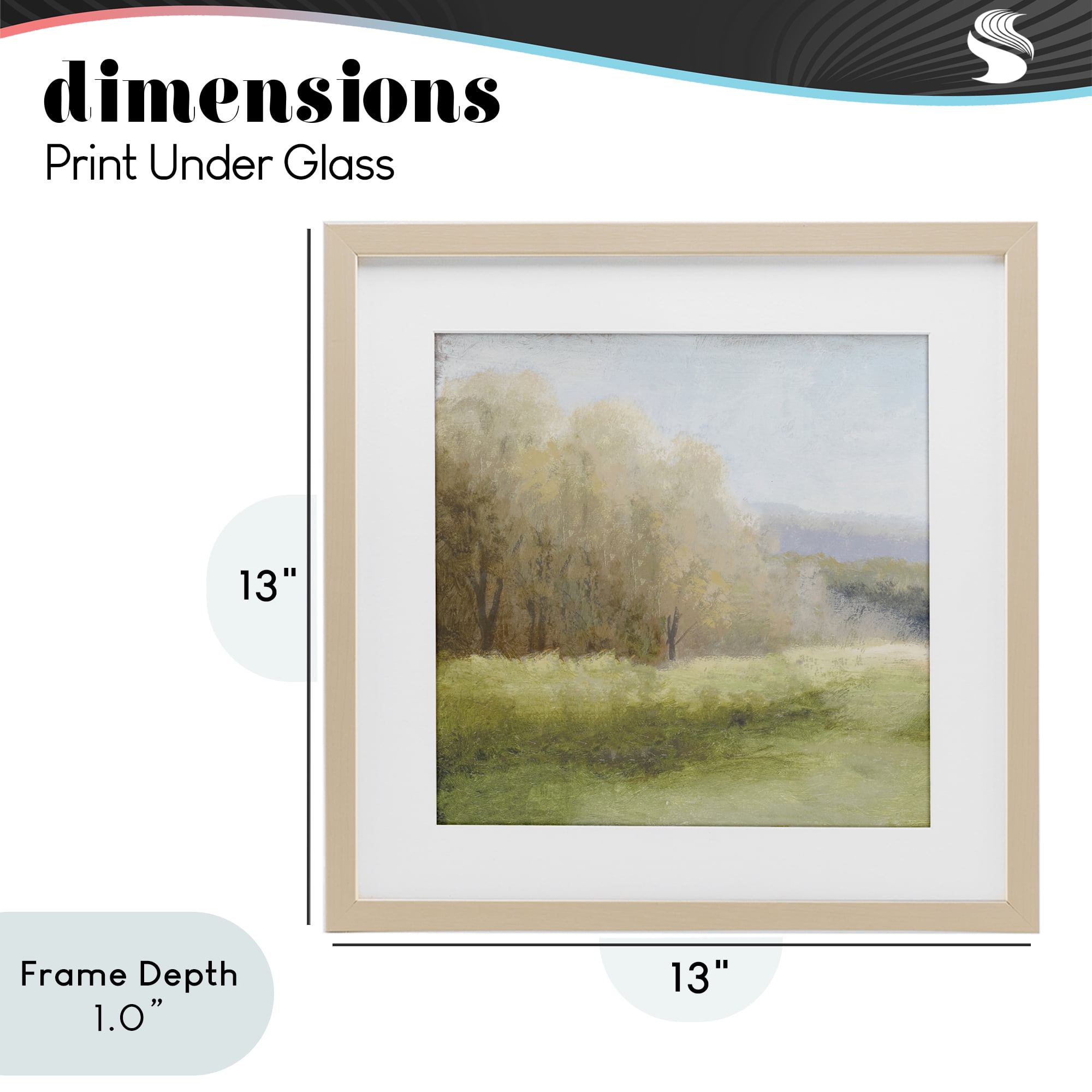 Stupell Industries Within Familiar Place Meadow Birch Framed Print Under Glass, design by Michael Marcon
