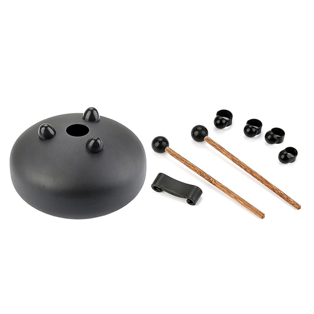 Yihuala Steel Tongue Drum 6 Inch 8 Tone Key-Lotus Empty Drum Muscial Instrument Accessories With Drum Mallets Carry Bag