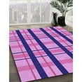 thumbnail image 3 of Ahgly Company Machine Washable Indoor Rectangle Transitional Violet Purple Area Rugs, 2' x 5', 3 of 7