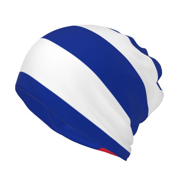 Womens Cuba Flag Slouchy Beanie Cap Headwear Hat Turban