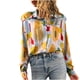 thumbnail image 4 of Camisas Para Mujer Tops Blusas Moda Casual Solapa Camisa de Manga Larga Con Estampado Cárdigan de Un Solo Pecho Odeerbi ODB137230, 4 of 9