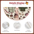 thumbnail image 4 of Kdxio Vintage Coffee Print Christmas Tree Skirt Christmas Xmas Tree Skirts Mat for New Year Holiday Christmas Party Decorations-36", 4 of 7