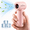Pink, variant on Portable Handheld Fan,18500RPM High Velocity 3000mAh, LED Display 5 Speeds USB-C Rechargeable Turbo Pocket Fan, Personal Mini Cooler for Travel