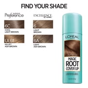L'Oreal Paris Magic Root Cover Up Temporary Gray Concealer Spray, Light Brown, 2 oz