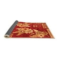 thumbnail image 2 of Ahgly Company Indoor Rectangle Abstract Orange Modern Area Rugs, 6' x 9', 2 of 4
