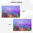 thumbnail image 4 of Placemats Set of 4 / 6, Colorful Purple Cosmos Flower Placemats for Dining Table Indoor/Outdoors Heat Resistant Washable Placemats 18" x 12", 4 of 8