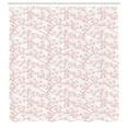 thumbnail image 3 of Ambesonne Japanese Shower Curtain, Spring Cherry Flourish, 69"Wx70"L, Coral White, 3 of 5