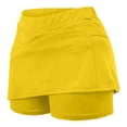 thumbnail image 5 of Womens Pants Solid Color Mid-waist Skirt Pants Sports Casual Shorts Bottoming Skirt Skorts, 5 of 6