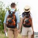 thumbnail image 4 of Disketp Cute Maple Leaf Koala print Canvas Backpack Lightweight Travel Daypack Student Rucksack Laptop Backpack-Small, 4 of 5
