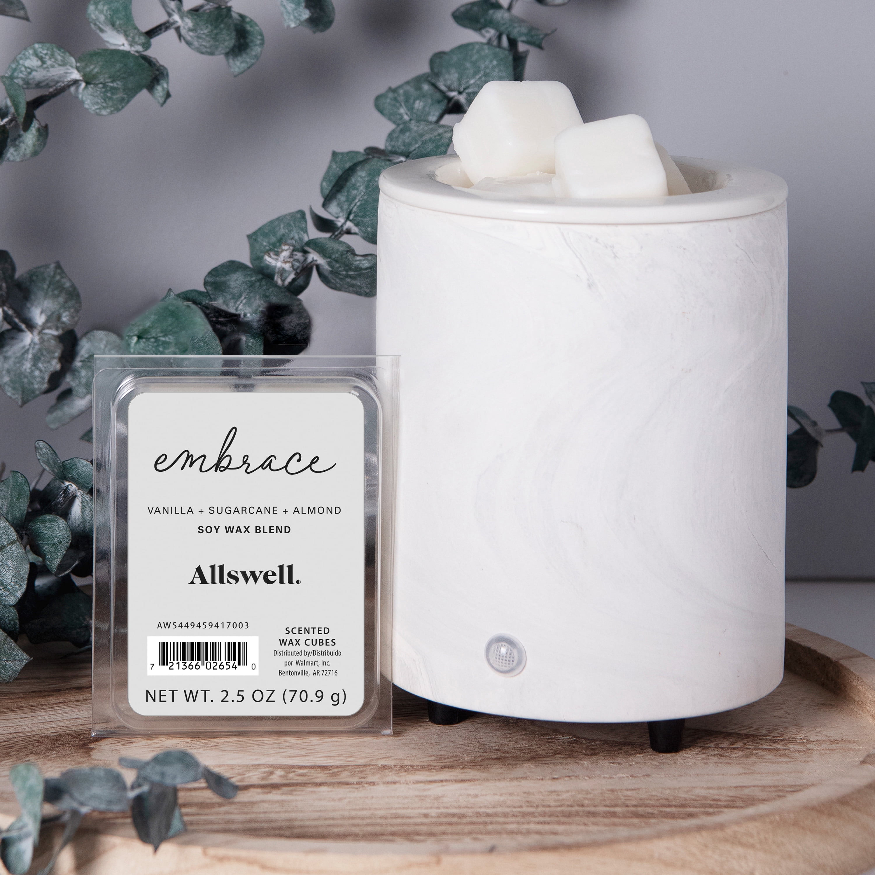 Allswell 6 Cube Wax Melts, Calm (Coconut + Citrus + Amber), 2.5 oz