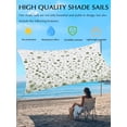 thumbnail image 5 of Sage Green Polka Dot Sun Sail Shades Rectangle Canopy,Sunlight Block Heavy Duty Curved Backyard Shade Cover,Modern Art Abstract Watercolor Dot Waterproof Sun Shades for Patios Garden Pergola 8'x10', 5 of 9