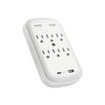 thumbnail image 3 of Hyper Tough USB Outlet Extender with 6 Outlets and USB Ports, 900J Surge Protector, White, 3 of 11