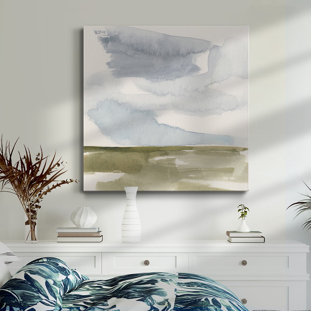 Wexford Home Open Field Sketch II-Premium Gallery Wrapped Canvas, 10" x 10" - Ready to Hang