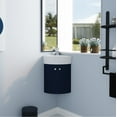 thumbnail image 5 of Bathroom Storage Cabinet Corner Bathroom Vanity Sink Combo for Small Space Wall Mounted Cabinet Set, Ceramic Sink(BVC05316NB),Bathroom Wall Storage, 5 of 26