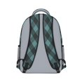 thumbnail image 3 of Blue and Black Checkered Pattern Backpack for School, Cute School Bag with Adjustable Shoulder Straps and Padded Back, 15.3"x11"x6.7", 3 of 5
