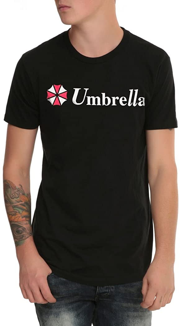 Umbrella Corporation Corp Logo Resident Evil Men's Black T-Shirt Size S to 3XL