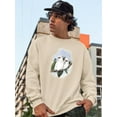 thumbnail image 2 of Pastel Parrots Iv Sweatshirt Men -John Gould Designs, Male Large, 2 of 4