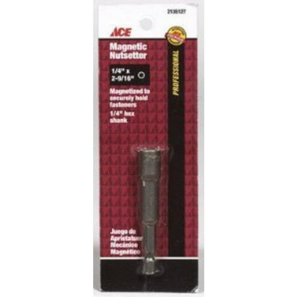 Professional Grade 1/4" x 29/16" Nutsetter Ace Screwdrivers