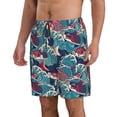 thumbnail image 2 of Vsdgher Fish In The Wave Men's Beach Shorts, Surfing shorts, Swim trunks, Quick Dry Swim Trunks for Surfing Beach Fun -Large, 2 of 6