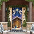 thumbnail image 1 of Cubierta de Puerta Navideña de 35 X 71 Pulgadas - Diseño de Papá Noel - Decoración Navideña para Puerta - Decoración para Festivales y Fiestas, 1 of 6