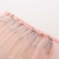 thumbnail image 6 of Letdown Girls Elastic High Waisted Embroidered Mesh Patchwork Casual Summer Flowy Midi A-line Skirts Ballet Skirts (#01-Pink,4-5 Years), 6 of 8