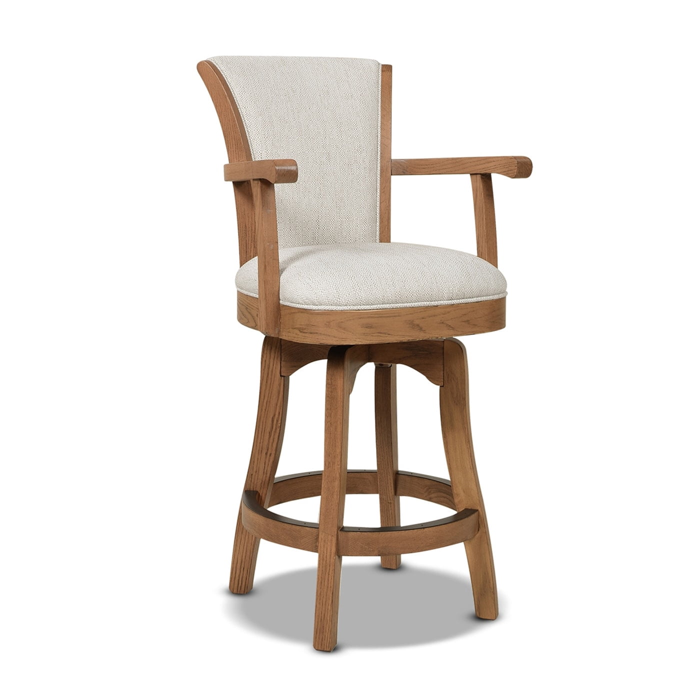 Williams 27 Swivel Counter Height Bar Stool White Pepper