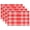 A356, variant on Ryvnso Placemats Set of 4 Red Tartan Checkered Dining Mats Heat-Resistant Non-Slip Washable Table Mat