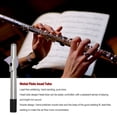 thumbnail image 3 of Clarinet Flute Head Multi-color Mouthpiece White Copper Nickel-Plated Long Reed Pipe Musical Instrument Replacement Accessories Sliver, 3 of 6