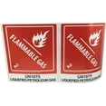 thumbnail image 2 of UN1075 Red Hazardous Material Flammable Gas Liquefied Petroleum Gas Class 2 Shipping Labels | 4 x 4.75" inches - 500 Pack, 2 of 3