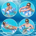 thumbnail image 5 of 4-in-1 Inflatable Pool Float, Water Swimming Floats Hammock, Lounger Adult Size, Swimming Floaties Water Hammock Lounger, Saddle, Pool Chair Float, Drifter with Air Pump, 5 of 7