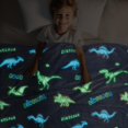 thumbnail image 2 of Manta de dinosaurio que brilla en la oscuridad para niños - OHOIT, 2 of 6
