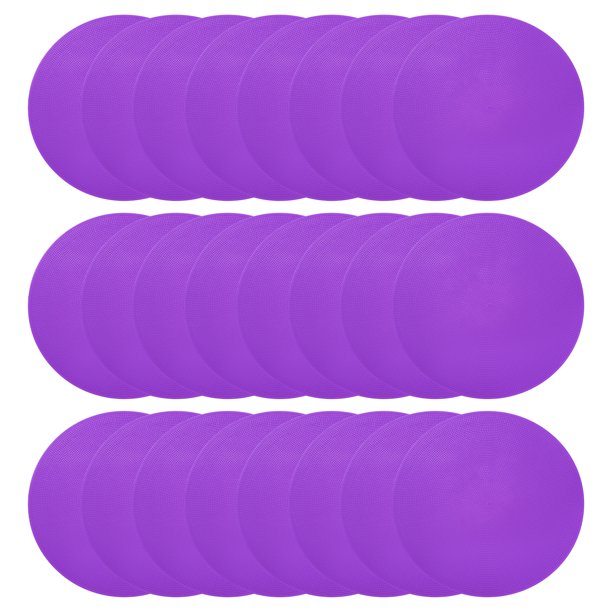 Marcadores de Puntos Uxcell de 9in, 24 Pcs de Puntos de Piso Antideslizantes con Bolsa, Conos de Agilidad para Entrenamiento