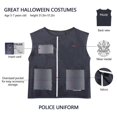 thumbnail image 3 of Kids Policeman Costume Police Cop Uniform Boys Girls Fancy Dress Outfit, 3 of 4