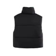 thumbnail image 3 of Komoo Women Cotton Padded Vest Ladies Sleeveless Crop Vest Puffer Button Down Short Top Gilet, 3 of 7