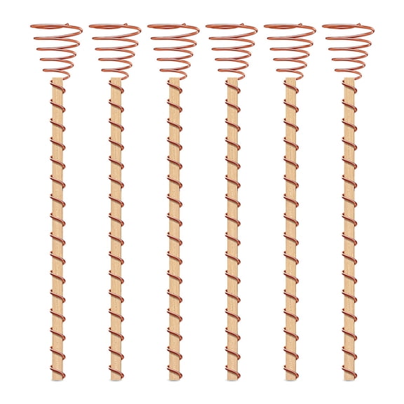 3pc Electroculture Copper Garden Stakes, 12 in Plant Growing Antenna Coil, Plant Support Stakes for Outdoor and Indoor Plants, Garden Plant Supports