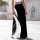 thumbnail image 4 of WILLBEST Pantalones Casuales elegantes para Mujer, Holgados y Rectos, para Uso Diario, con Cintura Elástica Cómoda para Primavera y Verano. Chica, 4 of 5