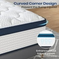thumbnail image 4 of Memory Foam Mattresses 10" Queen Mattress, Memory Foam Hybrid Mattress with Space Cotton for Tight Sleep, Medium-Firm Cooling Mattress with Stronger Support, Motion Isolation & Pressure Relief,Inners, 4 of 8