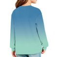 thumbnail image 6 of Girls' shirt Long Sleeve Crewneck Gradient Tops Casual Soft Baggy Pullover Sweatshirt for Kids, 6 of 6