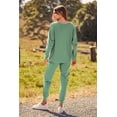 thumbnail image 2 of Conjunto Deportivo PRETTYGARDEN Mujer 2 Piezas de Punto Canalé Otoño XL, 2 of 8